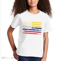 Venezuelan American Flag Venezuelan Roots Funny Kids T-Shirt thumb 2
