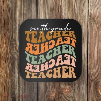 Vintage Autumn Foliage Appreciation for 6th Grade Educators Coaster