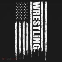 Vintage American Flag Wrestling Funny  Wrestler   T-Shirt thumb 7