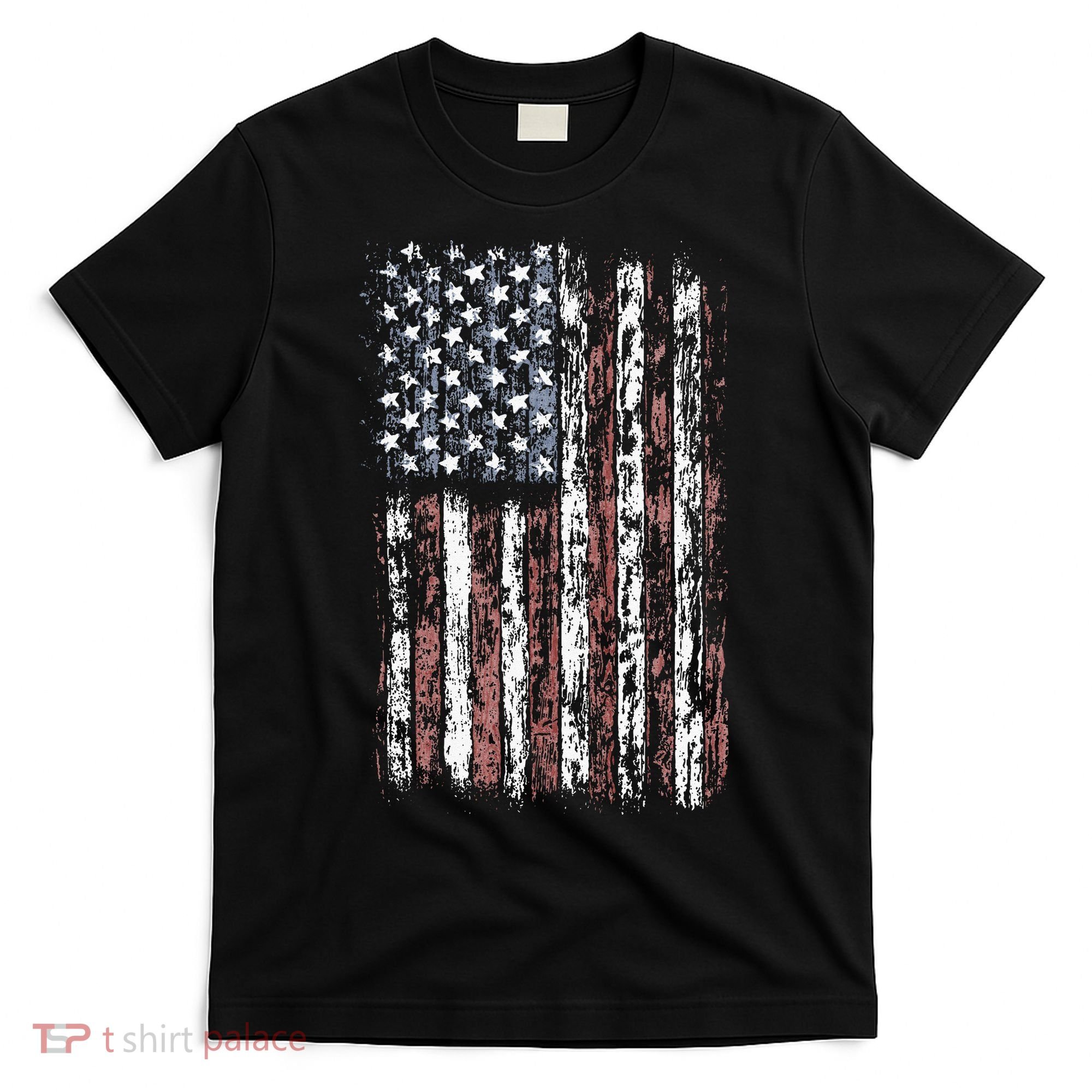 Vintage American Flag Men USA Flag T-Shirt