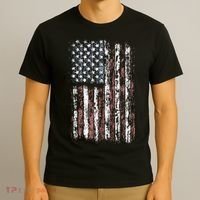 Vintage American Flag Men USA Flag T-Shirt thumb 3