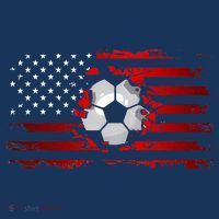 vintage American Flag Soccer Apparel Soccer T-Shirt thumb 7