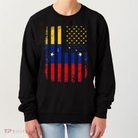 Venezuelan American Flag Venezuelan Roots Venezuela America Women's Sweatshirt thumb 0