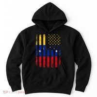 Venezuelan American Flag Venezuelan Roots Venezuela America Hoodie thumb 0