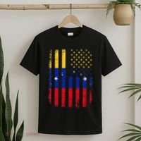 Venezuelan American Flag Venezuelan Roots Venezuela America T-Shirt thumb 2