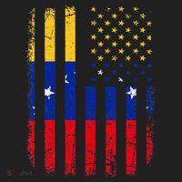 Venezuelan American Flag Venezuelan Roots Venezuela America Beanie thumb 2