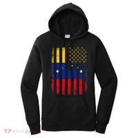 Venezuelan American Flag Venezuelan Roots Venezuela America Women's Hoodie thumb 0