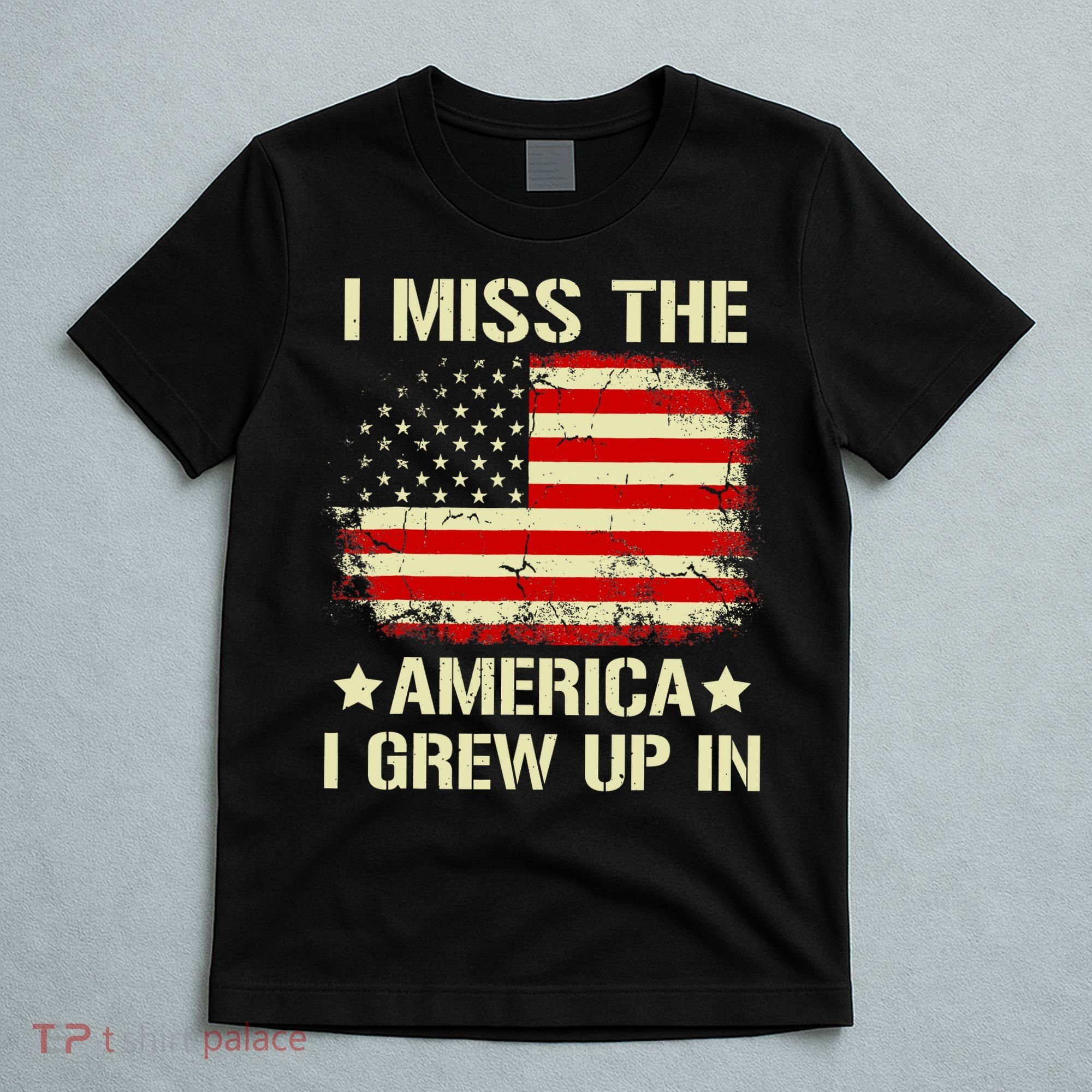 Vintage American Flag I Miss The America I Grew Up In T-Shirt