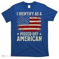 Vintage American Flag I Identify As A Pissed Off American T-Shirt thumb 0