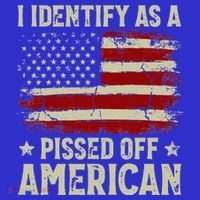 Vintage American Flag I Identify As A Pissed Off American T-Shirt thumb 7