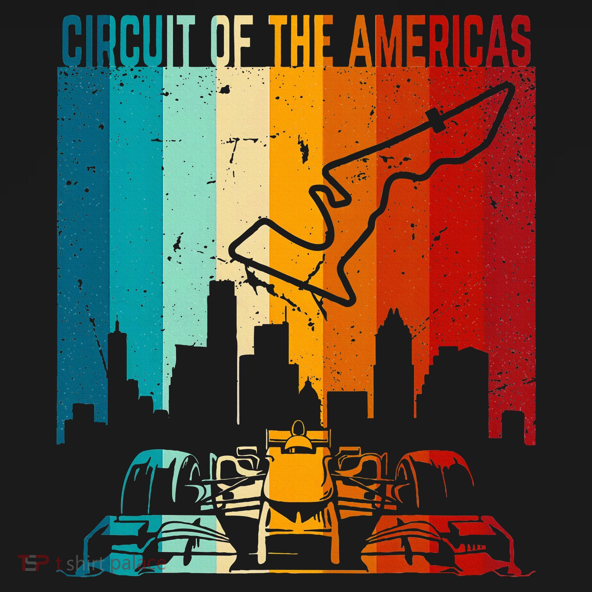 Vintage Austin Formula Racing Track Circuit Fan Race Retro T-Shirt