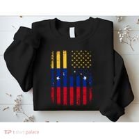 Venezuelan American Flag Venezuelan Roots Venezuela America Sweatshirt thumb 2