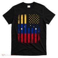 Venezuelan American Flag Venezuelan Roots Venezuela America T-Shirt thumb 0