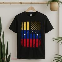 Venezuelan American Flag Venezuelan Roots Venezuela America T-Shirt thumb 2