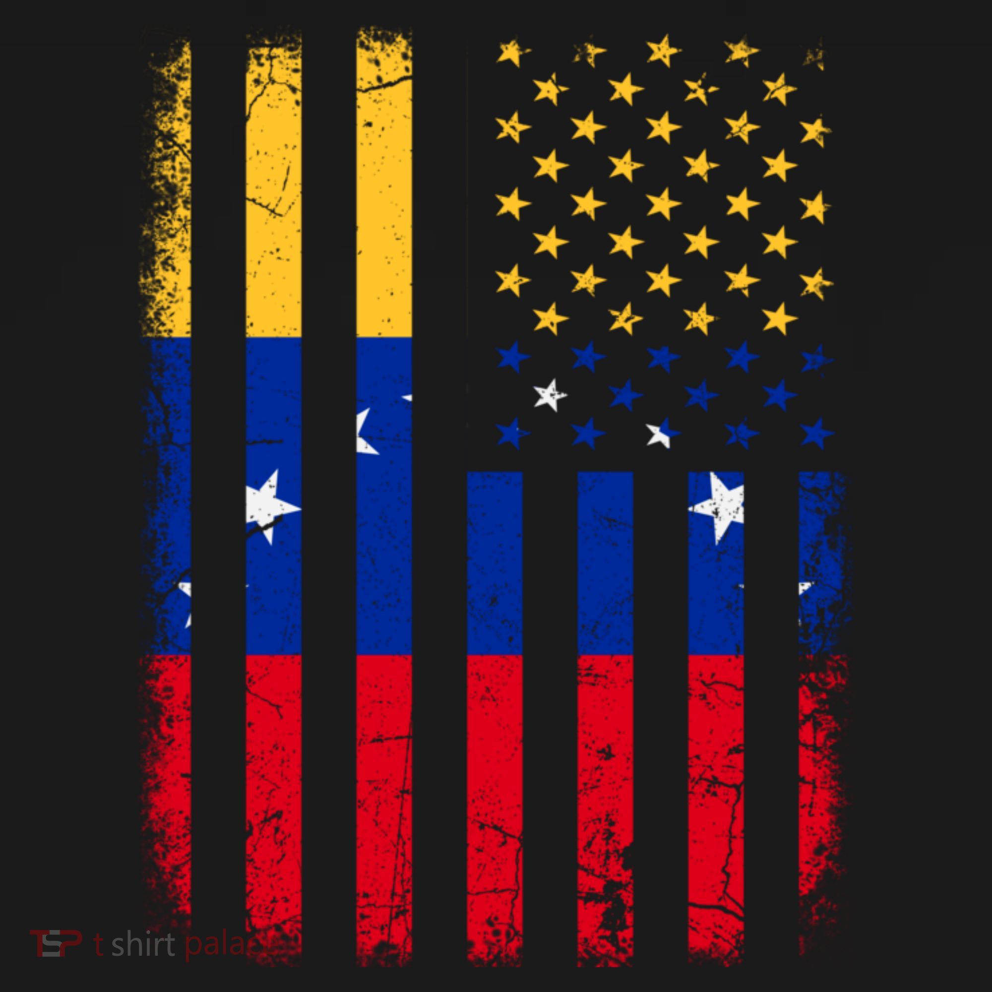 Venezuelan American Flag Venezuelan Roots Venezuela America Polo