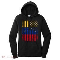 Venezuelan American Flag Venezuelan Roots Venezuela America Women's Hoodie thumb 0