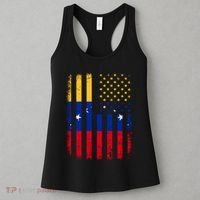 Venezuelan American Flag Venezuelan Roots Venezuela America Women's Tank Top thumb 3