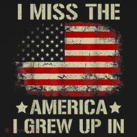 Vintage American Flag I Miss The America I Grew Up In Gift T-Shirt thumb 7