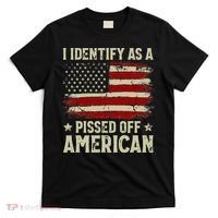 Vintage American Flag I Identify As A Pissed Off American T-Shirt thumb 0