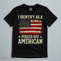 Vintage American Flag I Identify As A Pissed Off American T-Shirt thumb 5