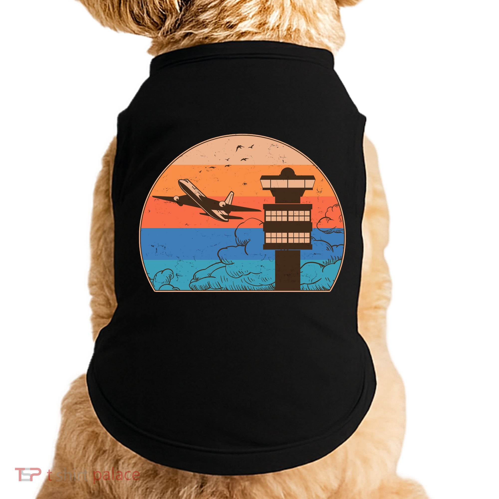Vintage Airplane Flight Controller Tower Doggie Tank