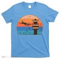 Vintage Airplane Flight Controller Tower T-Shirt thumb 0