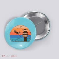 Vintage Airplane Flight Controller Tower Button thumb 0