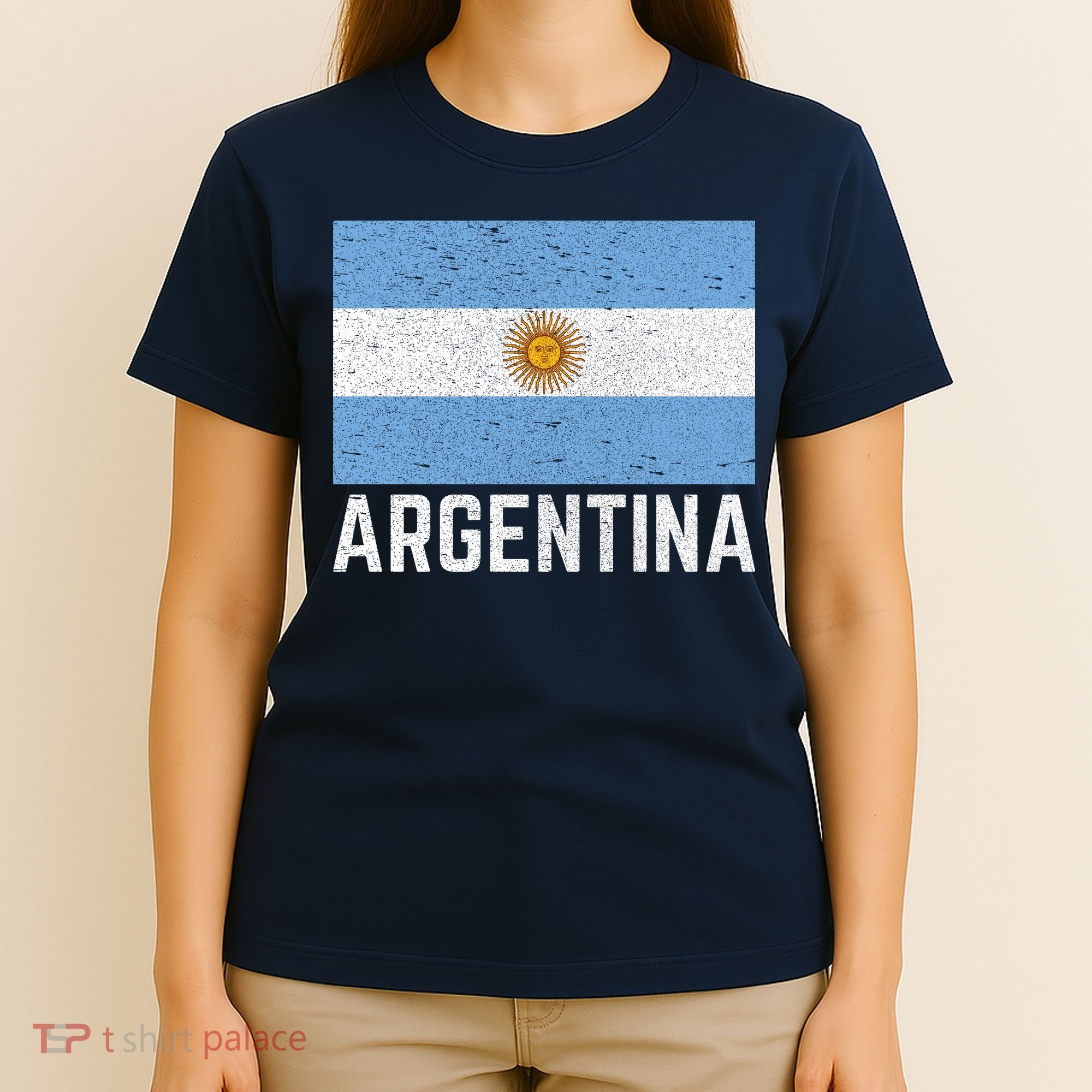 Vintage Argentina Flag For Proud Fans & Travelers T-Shirt