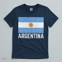 Vintage Argentina Flag For Proud Fans & Travelers T-Shirt thumb 5