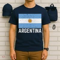 Vintage Argentina Flag For Proud Fans & Travelers T-Shirt thumb 6