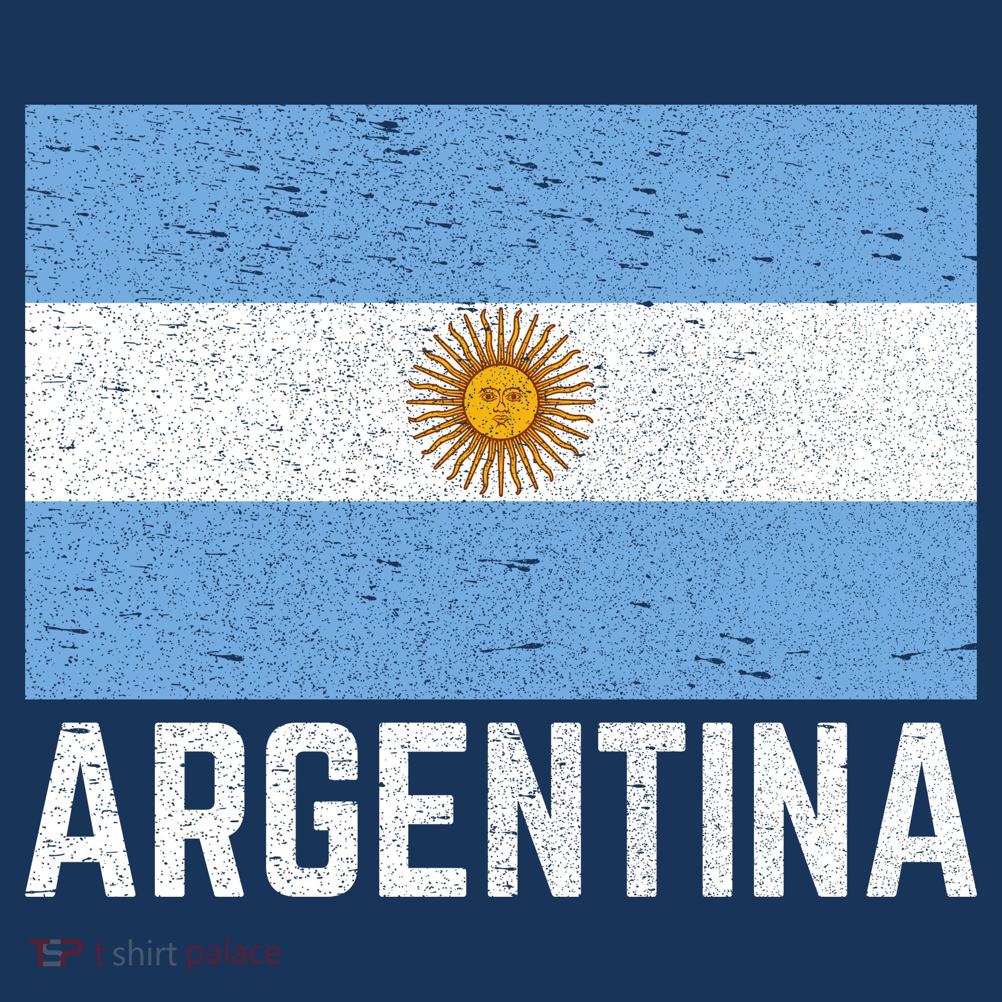 Vintage Argentina Flag For Proud Fans & Travelers T-Shirt