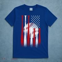 Vintage American Flag Baseball Cool Gift Baseball Fans Gift T-Shirt thumb 5