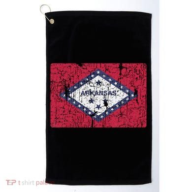 Vintage Arkansas Flag For Souvenir Ar Gift Golf Towel