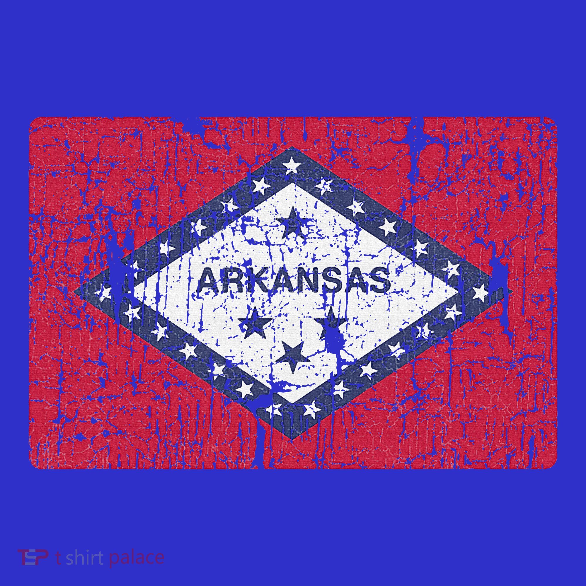 Vintage Arkansas Flag For Souvenir Ar Gift T-Shirt
