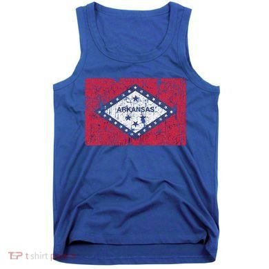Vintage Arkansas Flag For Souvenir Ar Gift Tank Top