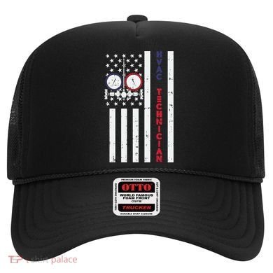 Vintage American Flag Hvac Technician Us Hvac Tech Gift Hat