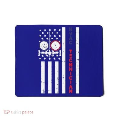Vintage American Flag Hvac Technician Us Hvac Tech Gift Mousepad