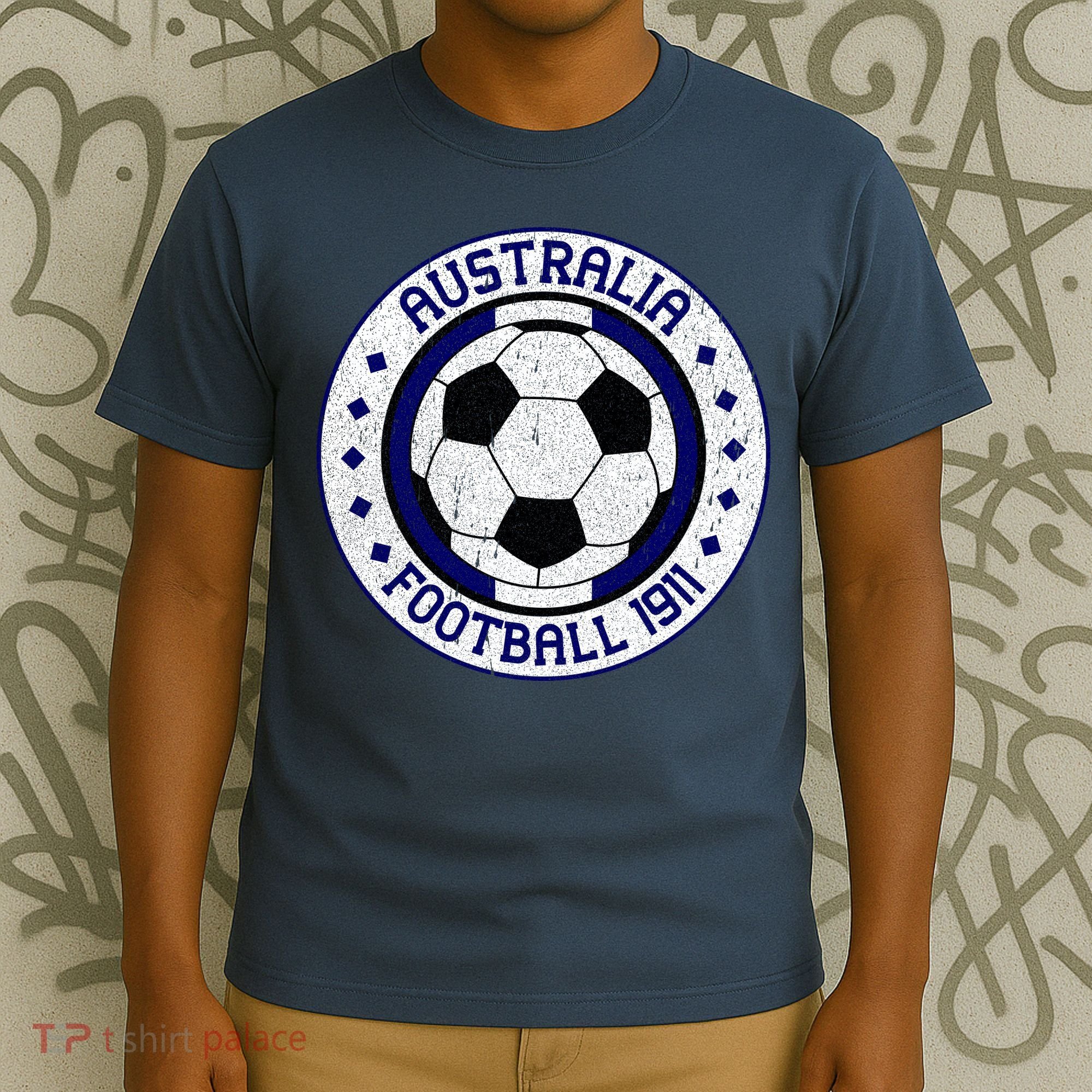 Vintage Australia Football 1911 Soccer Apparel T-Shirt