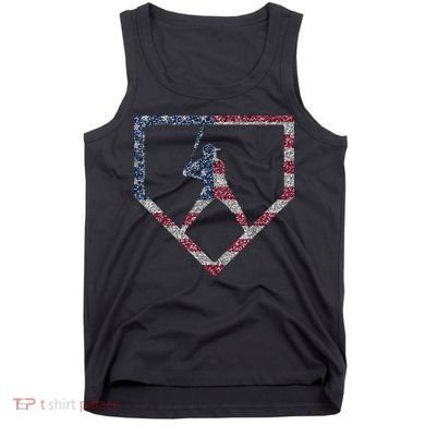 Vintage American Flag US Baseball Drip Tank Top