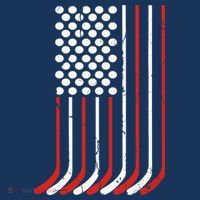 Vintage American Flag Hockey 4th July Boy USA T-Shirt thumb 7