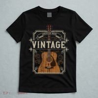 Vintage Acoustic Guitar Collector Retro Guitarist T-Shirt thumb 5