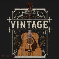 Vintage Acoustic Guitar Collector Retro Guitarist T-Shirt thumb 7