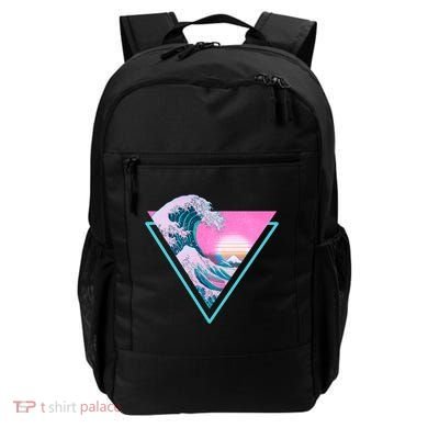 Vaporwave Aesthetic Great Wave Retro Triangle Backpack