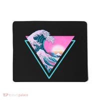 Vaporwave Aesthetic Great Wave Retro Triangle Mousepad thumb 0