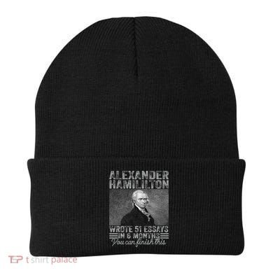 Vintage Alexander Hamilton Wrote 51 Essays In 6 Months Beanie