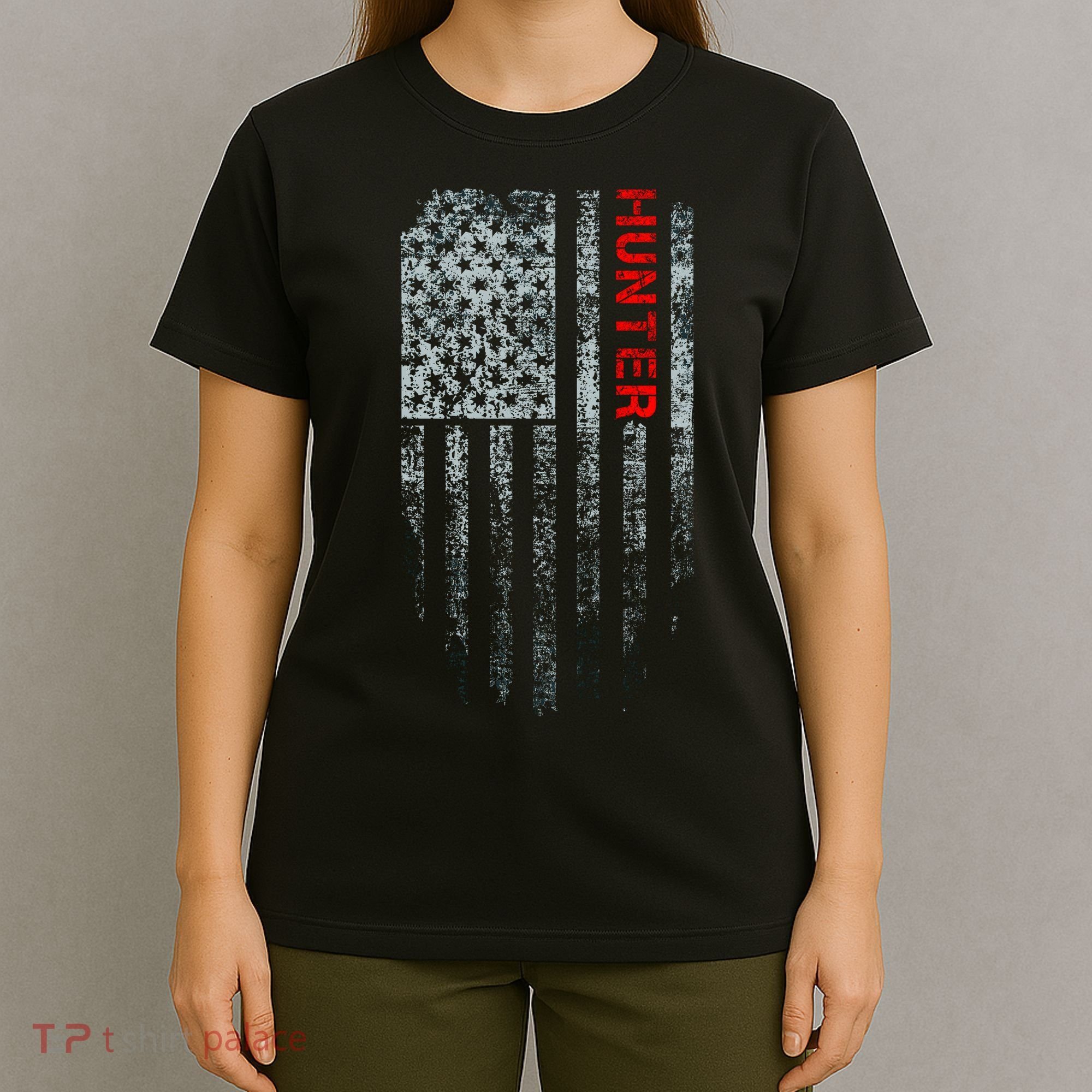 Vintage American Hunter Flag T-Shirt