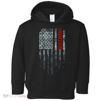 Vintage American Hunter Flag Toddler Hoodie