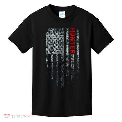 Vintage American Hunter Flag Kids T-Shirt
