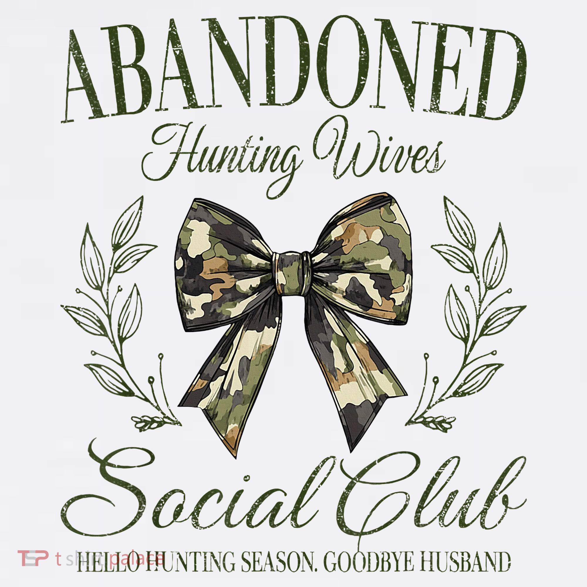 Vintage Abandoned Hunting Wives Social Club T-Shirt