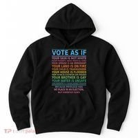 Vote As If Your Skin Is Not White Humans Rights Hoodie thumb 0